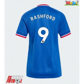 Manchester United Marcus Rashford #9 Segunda Equipación Mujer 2026-27 Manga Corta